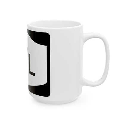 NY-17L (New York) (Road Sign) White Coffee Mug