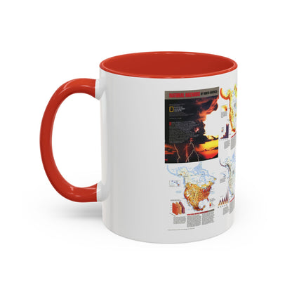 North America - Natural Hazards (1998) (Map) Accent Coffee Mug