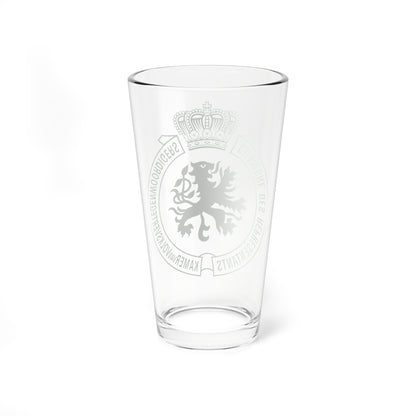 Emblem of the Belgian Chamber of Representatives (Belgium) (Coat of Arms) Pint Glass 16oz