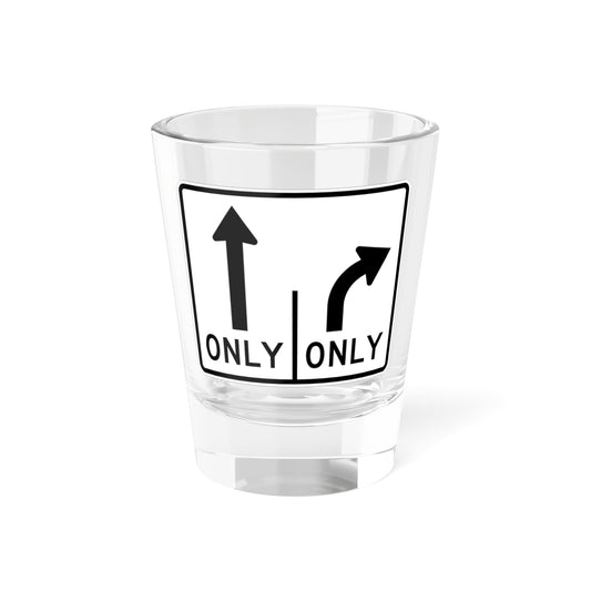 MUTCD-MI R3-8d (Michigan) (Road Sign) Shot Glass 1.5oz