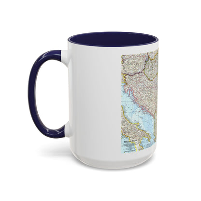 Europe - The Balkans (1962) (Map) Accent Coffee Mug