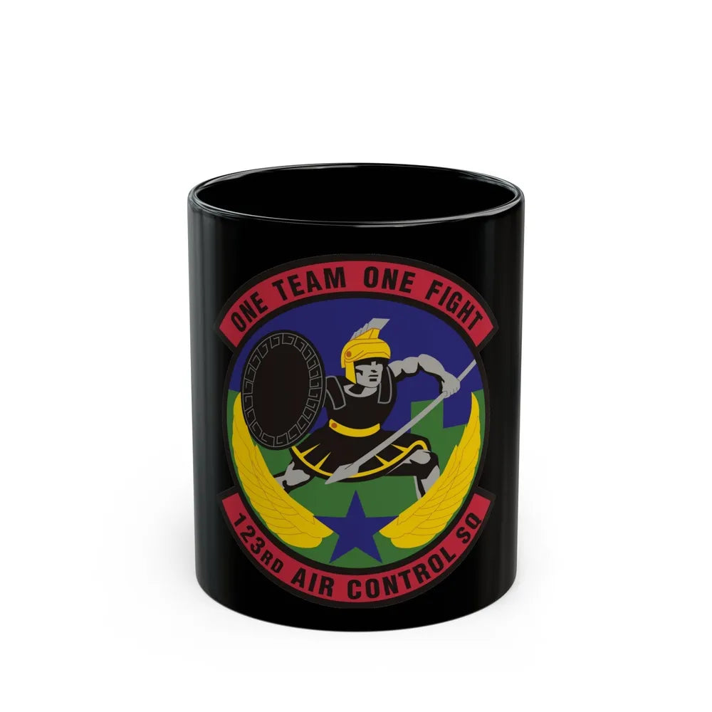 123d Air Control Squadron (U.S. Air Force) Black Coffee Mug-11oz-Go Mug Yourself