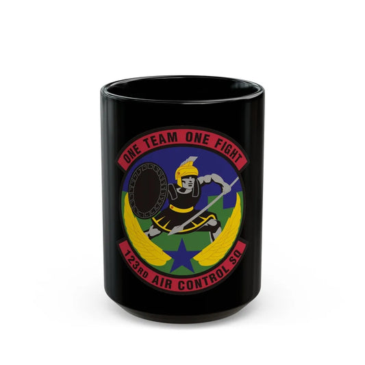 123d Air Control Squadron (U.S. Air Force) Black Coffee Mug-15oz-Go Mug Yourself