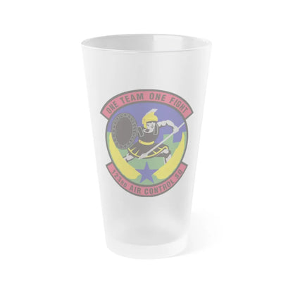 123d Air Control Squadron (U.S. Air Force) Frosted Pint Glass 16oz-Go Mug Yourself