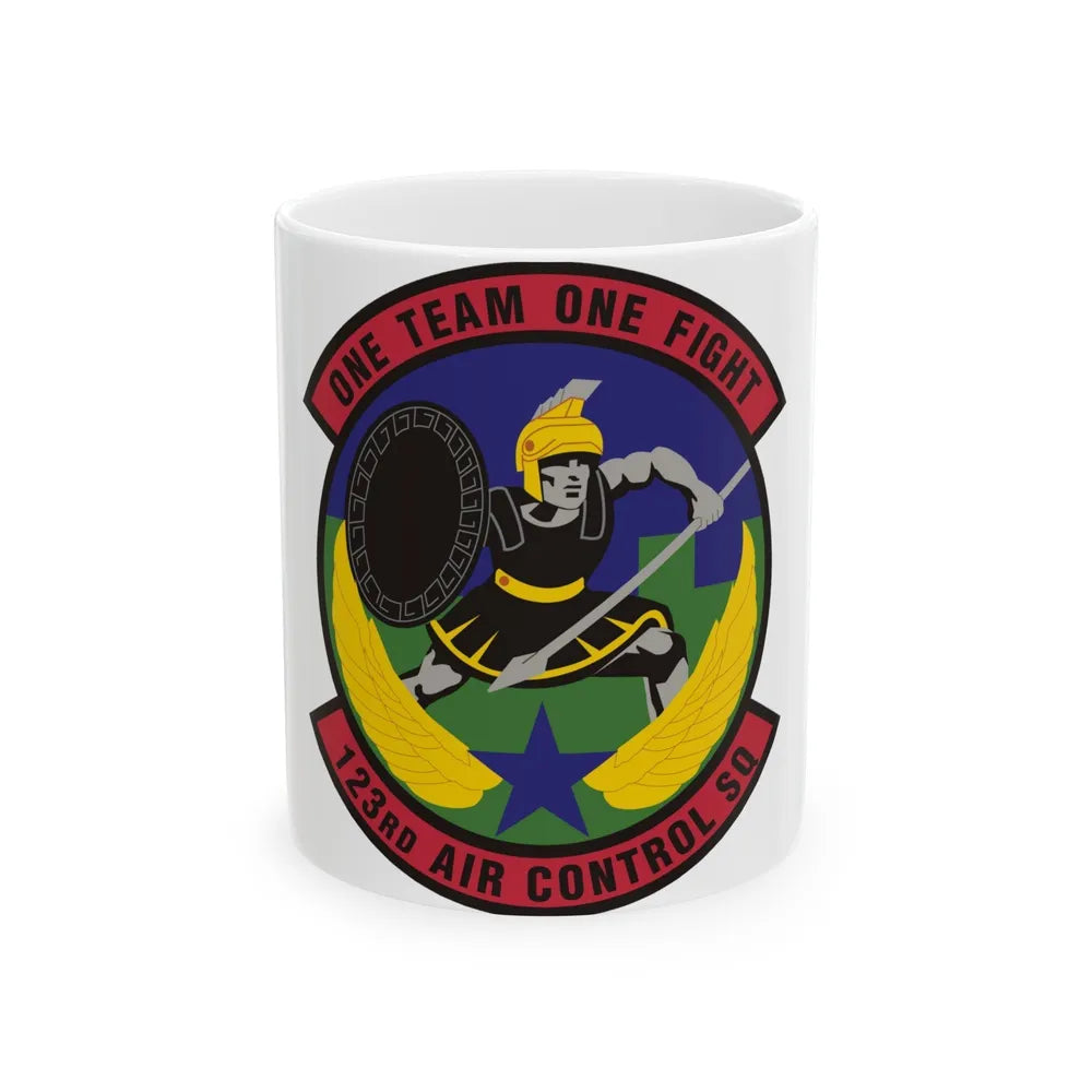 123d Air Control Squadron (U.S. Air Force) White Coffee Mug-11oz-Go Mug Yourself