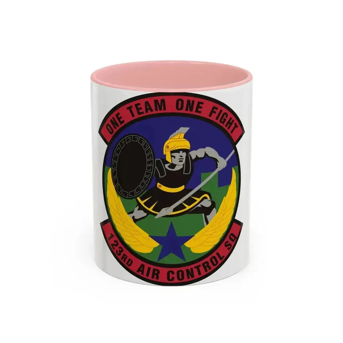 123d Air Control Squadron (U.S. Air Force) Accent Coffee Mug 11oz Pink - Go Mug Yourself