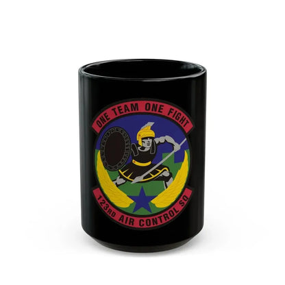 123d Air Control Squadron (U.S. Air Force) Black Coffee Mug 15oz - Go Mug Yourself