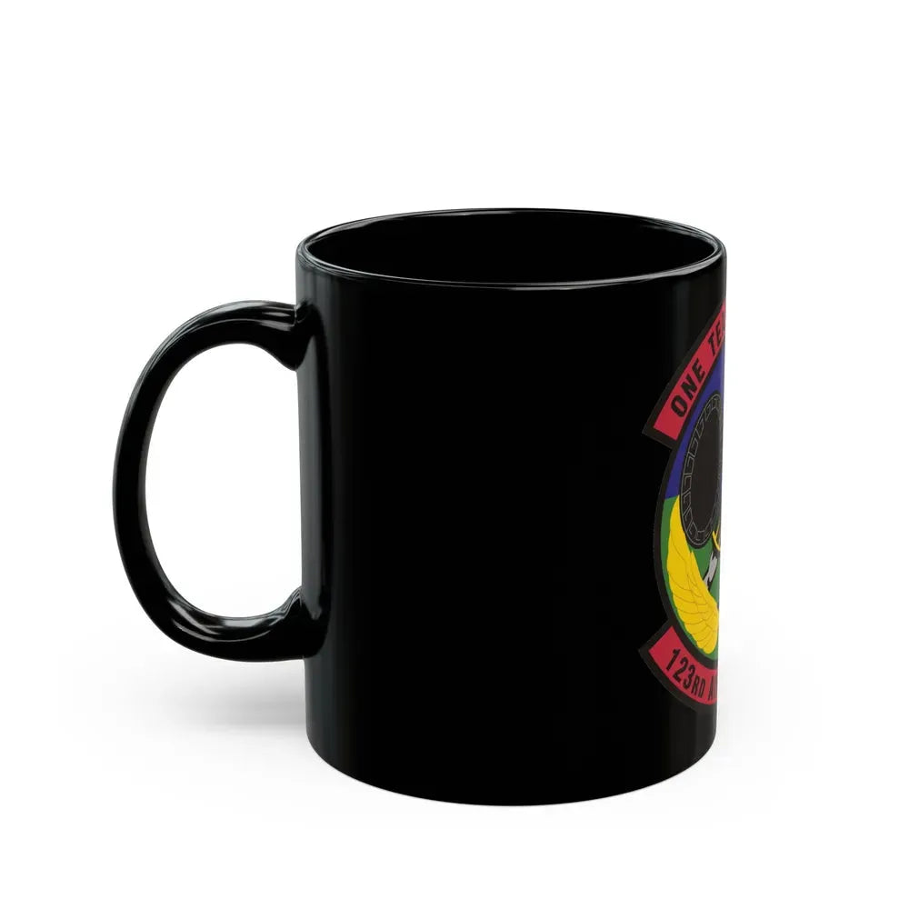 123d Air Control Squadron (U.S. Air Force) Black Coffee Mug - Go Mug Yourself