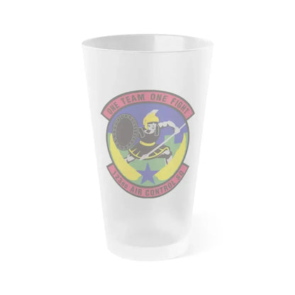 123d Air Control Squadron (U.S. Air Force) Frosted Pint Glass 16oz Default Title - Go Mug Yourself