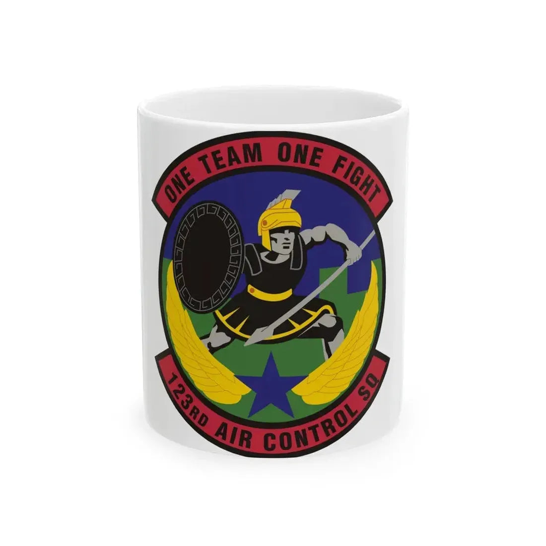 123d Air Control Squadron (U.S. Air Force) White Coffee Mug 11oz - Go Mug Yourself