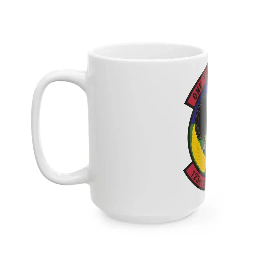 123d Air Control Squadron (U.S. Air Force) White Coffee Mug - Go Mug Yourself