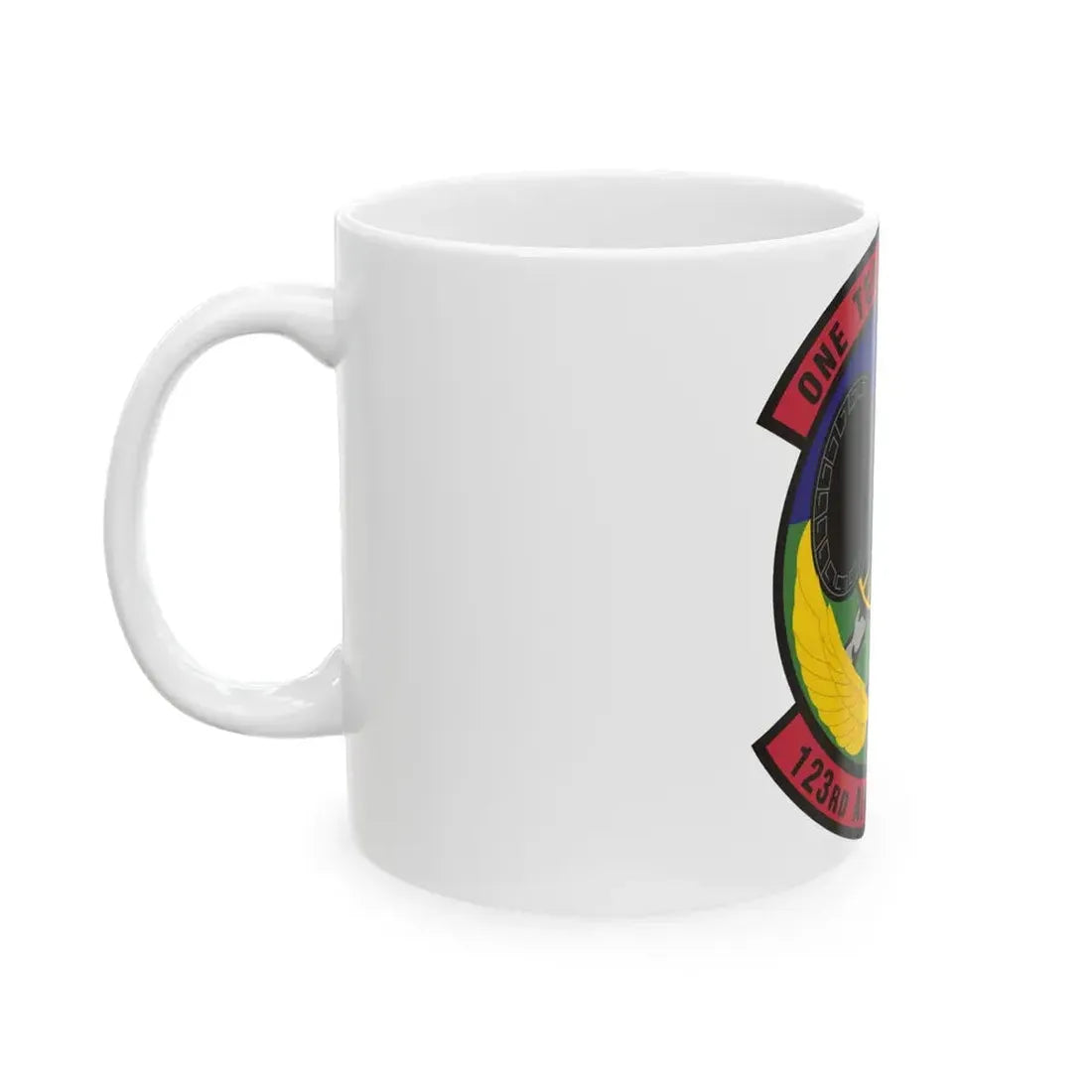 123d Air Control Squadron (U.S. Air Force) White Coffee Mug - Go Mug Yourself