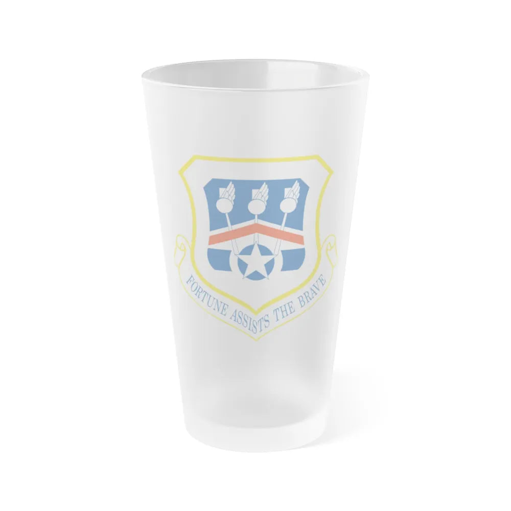 123d Airlift Wing (U.S. Air Force) Frosted Pint Glass 16oz-16oz-Frosted-Go Mug Yourself