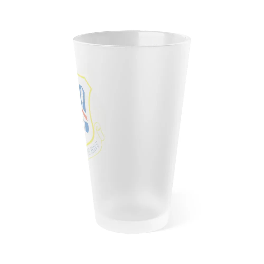 123d Airlift Wing (U.S. Air Force) Frosted Pint Glass 16oz-Go Mug Yourself