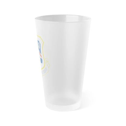 123d Airlift Wing (U.S. Air Force) Frosted Pint Glass 16oz-Go Mug Yourself