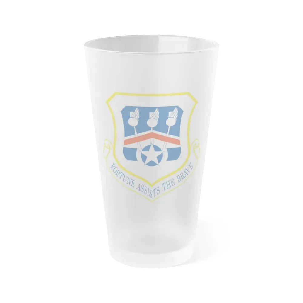 123d Airlift Wing (U.S. Air Force) Frosted Pint Glass 16oz 16oz Frosted - Go Mug Yourself