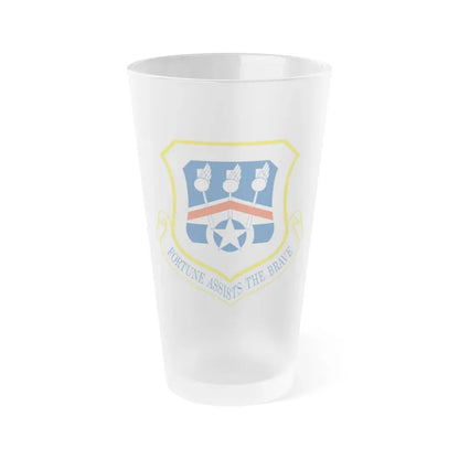 123d Airlift Wing (U.S. Air Force) Frosted Pint Glass 16oz 16oz Frosted - Go Mug Yourself
