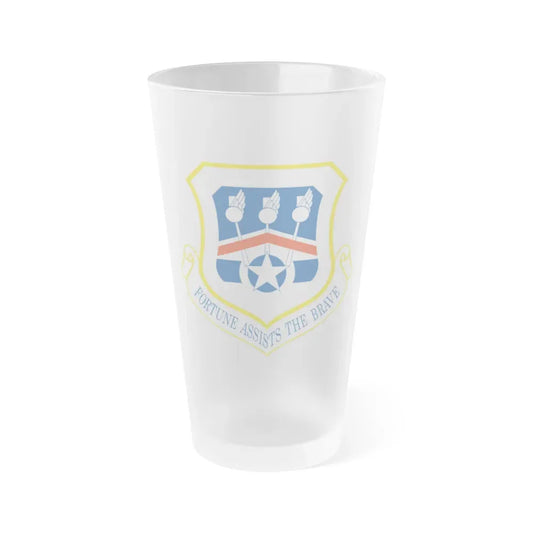 123d Airlift Wing (U.S. Air Force) Frosted Pint Glass 16oz 16oz Frosted - Go Mug Yourself