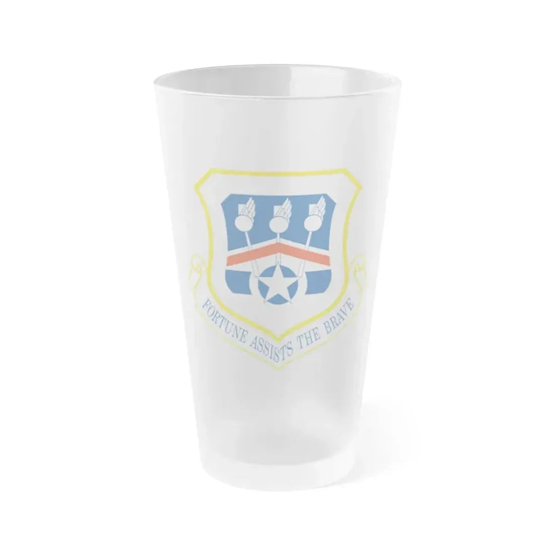 123d Airlift Wing (U.S. Air Force) Frosted Pint Glass 16oz 16oz Frosted - Go Mug Yourself