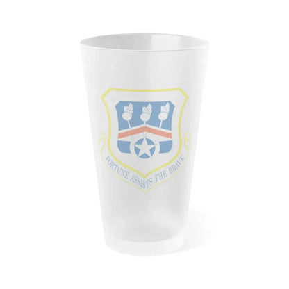 123d Airlift Wing (U.S. Air Force) Frosted Pint Glass 16oz 16oz Frosted - Go Mug Yourself