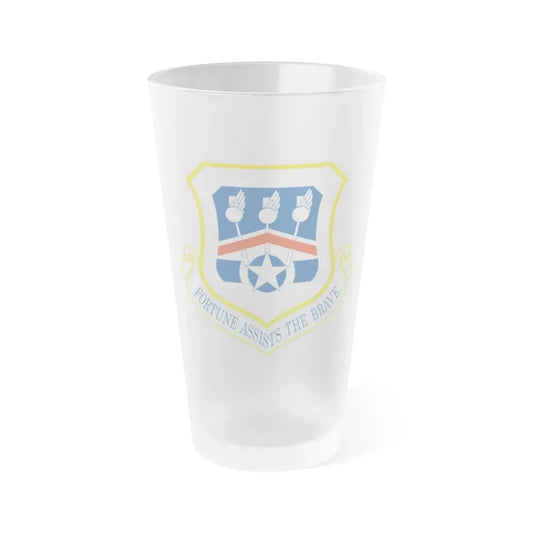 123d Airlift Wing (U.S. Air Force) Frosted Pint Glass 16oz 16oz Frosted - Go Mug Yourself
