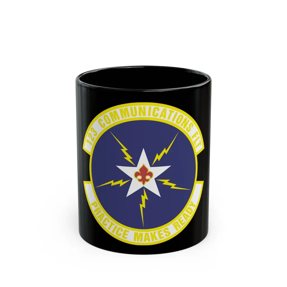 123d Communications Squadron (U.S. Air Force) Black Coffee Mug-11oz-Go Mug Yourself