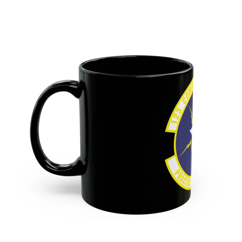 123d Communications Squadron (U.S. Air Force) Black Coffee Mug-Go Mug Yourself