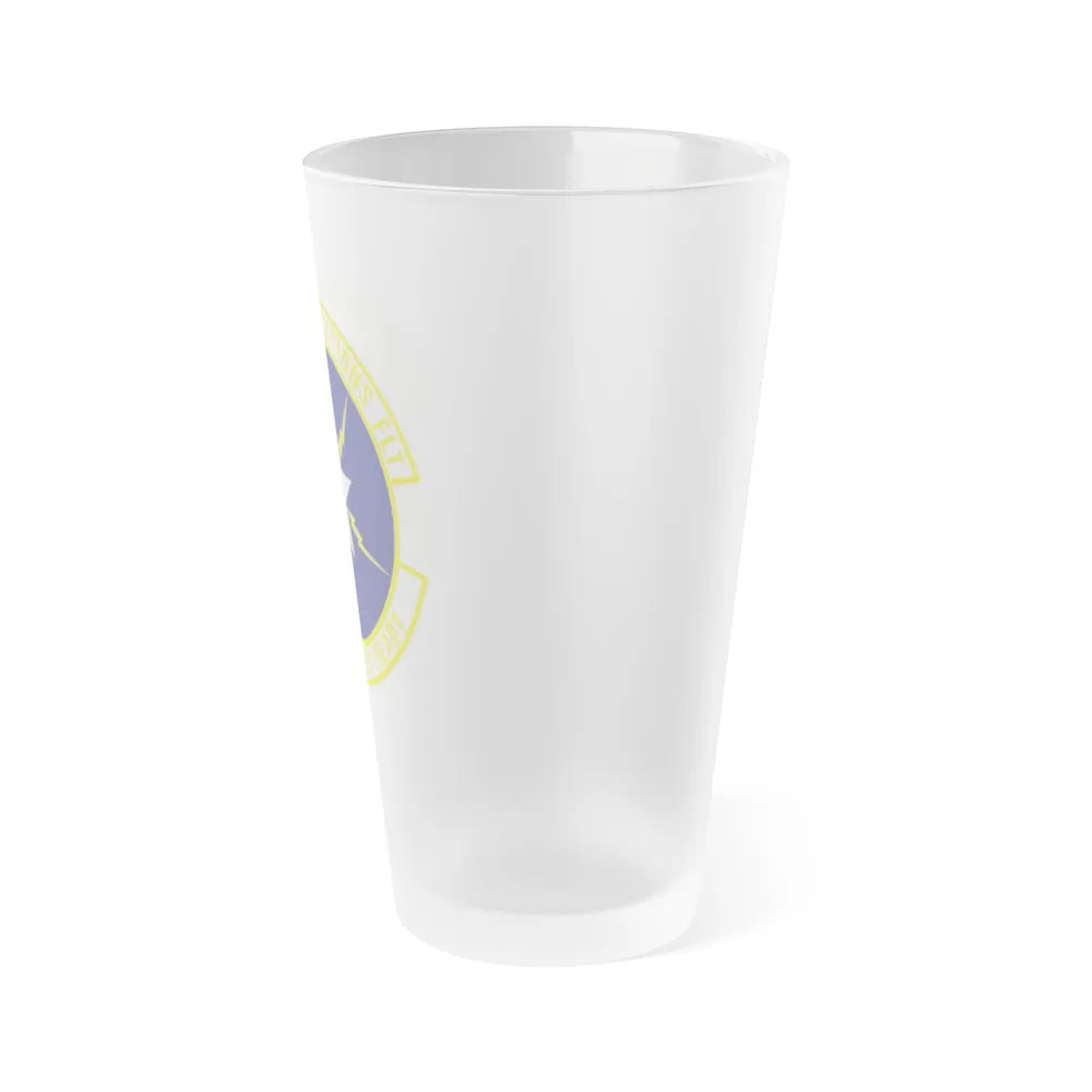 123d Communications Squadron (U.S. Air Force) Frosted Pint Glass 16oz-Go Mug Yourself