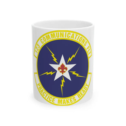 123d Communications Squadron (U.S. Air Force) White Coffee Mug-11oz-Go Mug Yourself