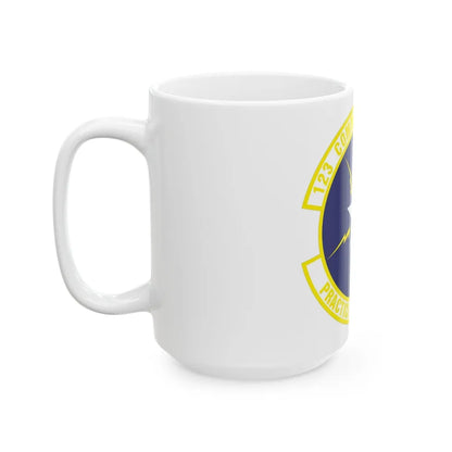 123d Communications Squadron (U.S. Air Force) White Coffee Mug-Go Mug Yourself