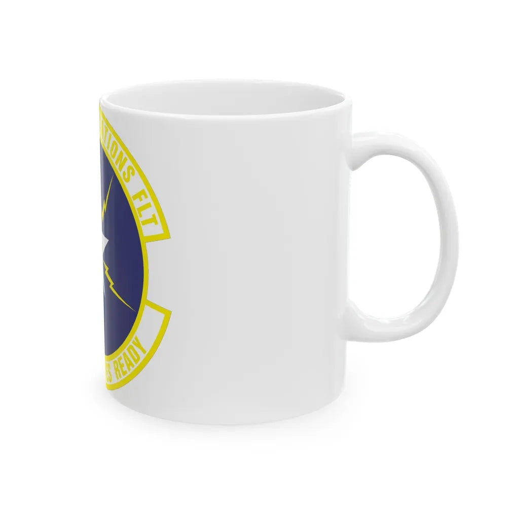 123d Communications Squadron (U.S. Air Force) White Coffee Mug-Go Mug Yourself