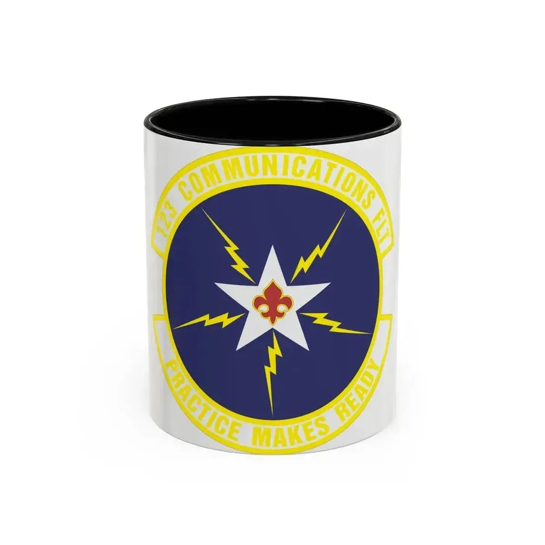 123d Communications Squadron (U.S. Air Force) Accent Coffee Mug 11oz Black - Go Mug Yourself