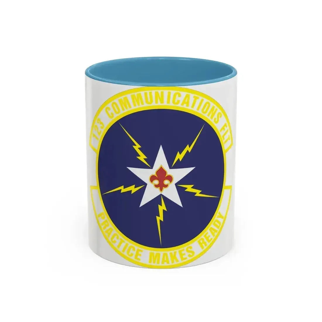 123d Communications Squadron (U.S. Air Force) Accent Coffee Mug 11oz Light Blue - Go Mug Yourself