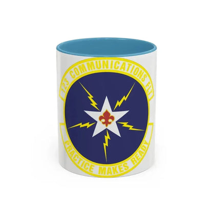 123d Communications Squadron (U.S. Air Force) Accent Coffee Mug 11oz Light Blue - Go Mug Yourself