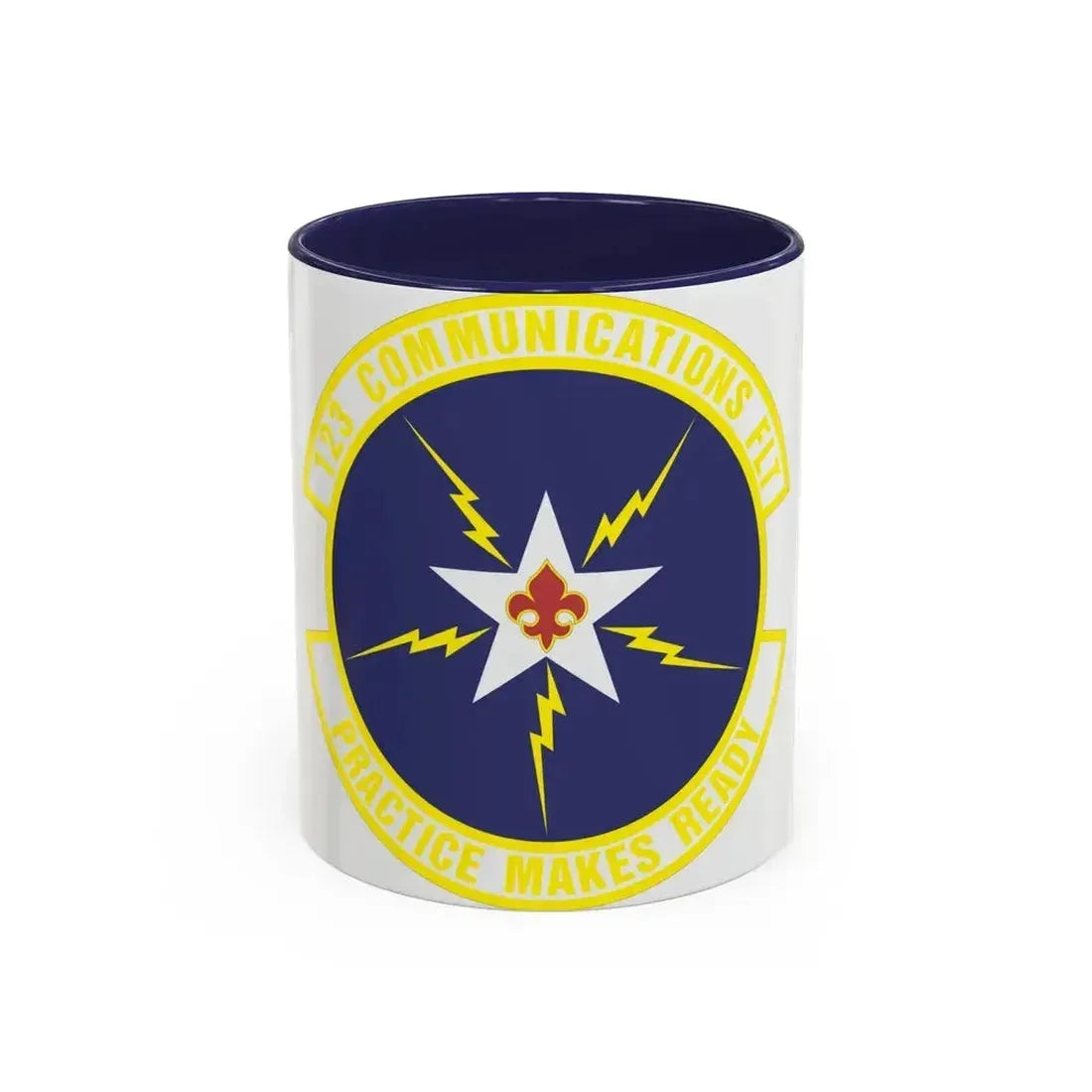 123d Communications Squadron (U.S. Air Force) Accent Coffee Mug 11oz Navy - Go Mug Yourself