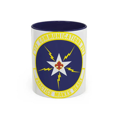 123d Communications Squadron (U.S. Air Force) Accent Coffee Mug 11oz Navy - Go Mug Yourself