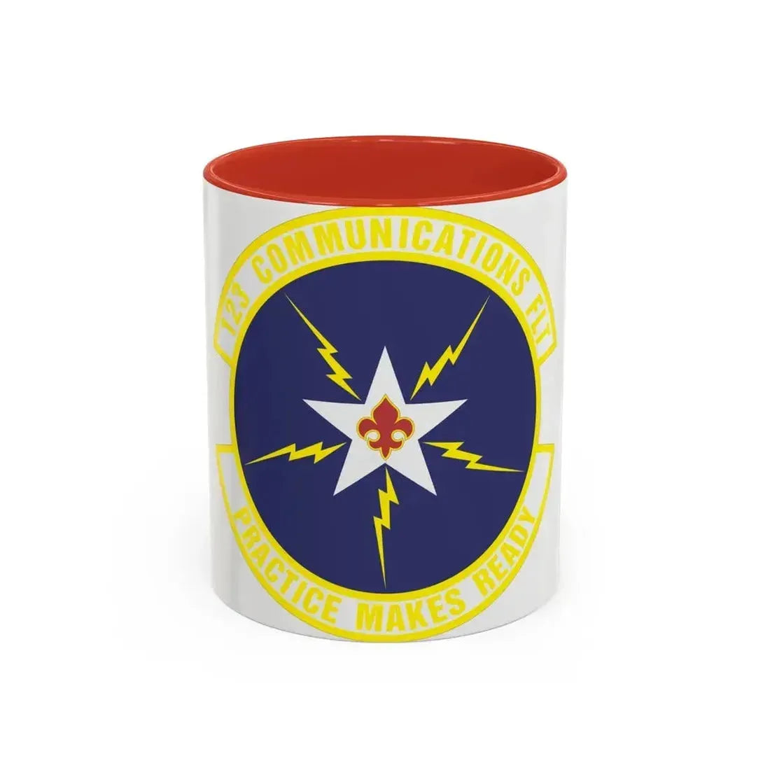 123d Communications Squadron (U.S. Air Force) Accent Coffee Mug 11oz Red - Go Mug Yourself