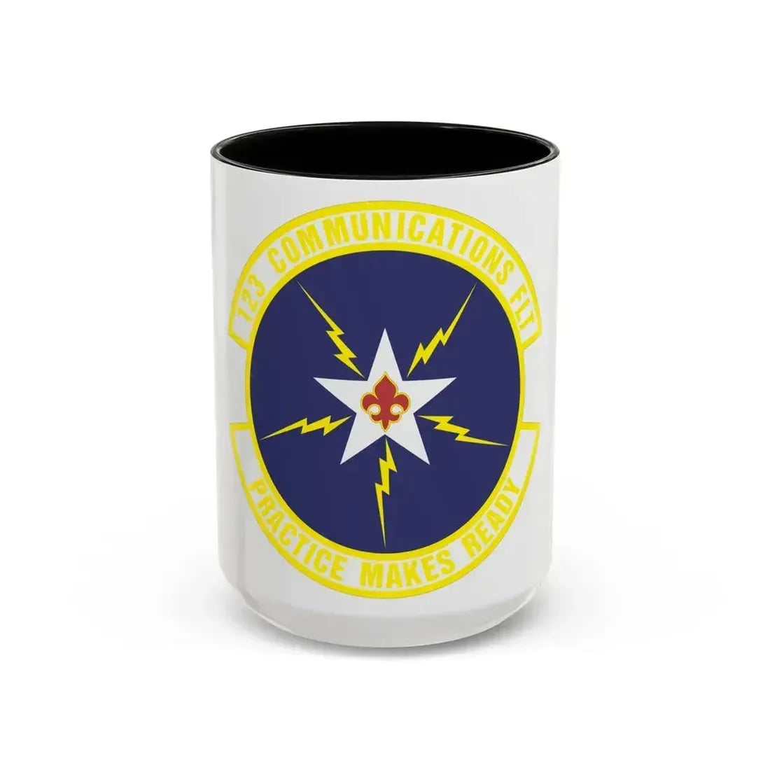 123d Communications Squadron (U.S. Air Force) Accent Coffee Mug 15oz Black - Go Mug Yourself
