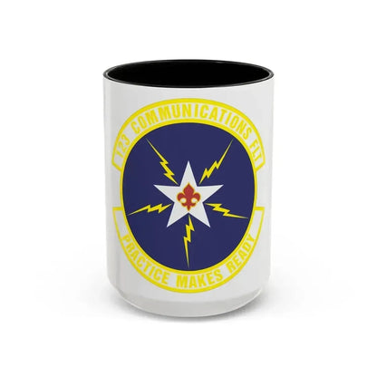 123d Communications Squadron (U.S. Air Force) Accent Coffee Mug 15oz Black - Go Mug Yourself