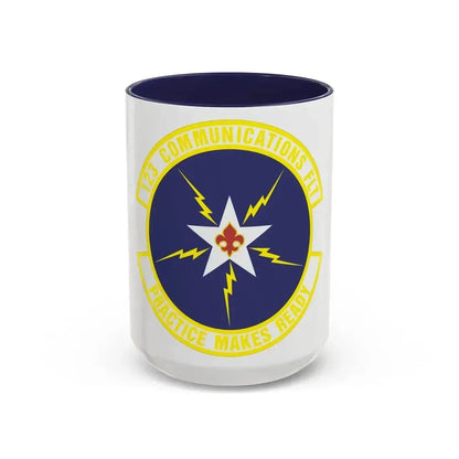 123d Communications Squadron (U.S. Air Force) Accent Coffee Mug 15oz Navy - Go Mug Yourself