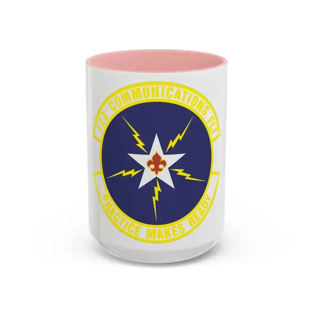 123d Communications Squadron (U.S. Air Force) Accent Coffee Mug 15oz Pink - Go Mug Yourself