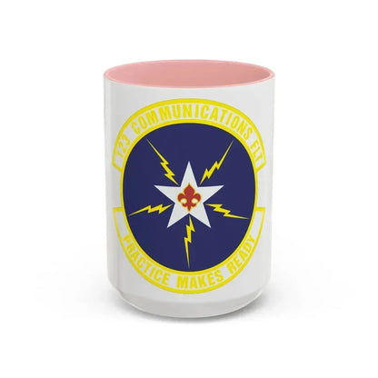 123d Communications Squadron (U.S. Air Force) Accent Coffee Mug 15oz Pink - Go Mug Yourself