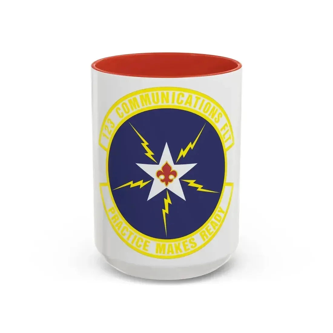 123d Communications Squadron (U.S. Air Force) Accent Coffee Mug 15oz Red - Go Mug Yourself