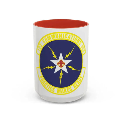 123d Communications Squadron (U.S. Air Force) Accent Coffee Mug 15oz Red - Go Mug Yourself