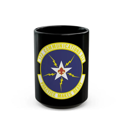 123d Communications Squadron (U.S. Air Force) Black Coffee Mug 15oz - Go Mug Yourself