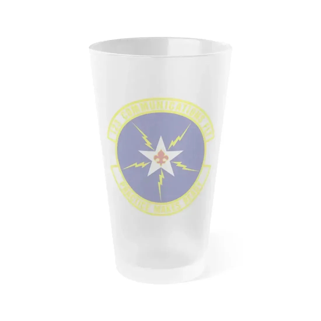 123d Communications Squadron (U.S. Air Force) Frosted Pint Glass 16oz 16oz Frosted - Go Mug Yourself