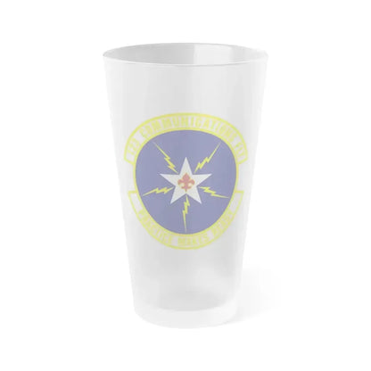 123d Communications Squadron (U.S. Air Force) Frosted Pint Glass 16oz 16oz Frosted - Go Mug Yourself