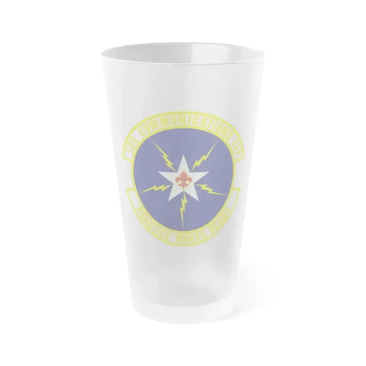 123d Communications Squadron (U.S. Air Force) Frosted Pint Glass 16oz 16oz Frosted - Go Mug Yourself