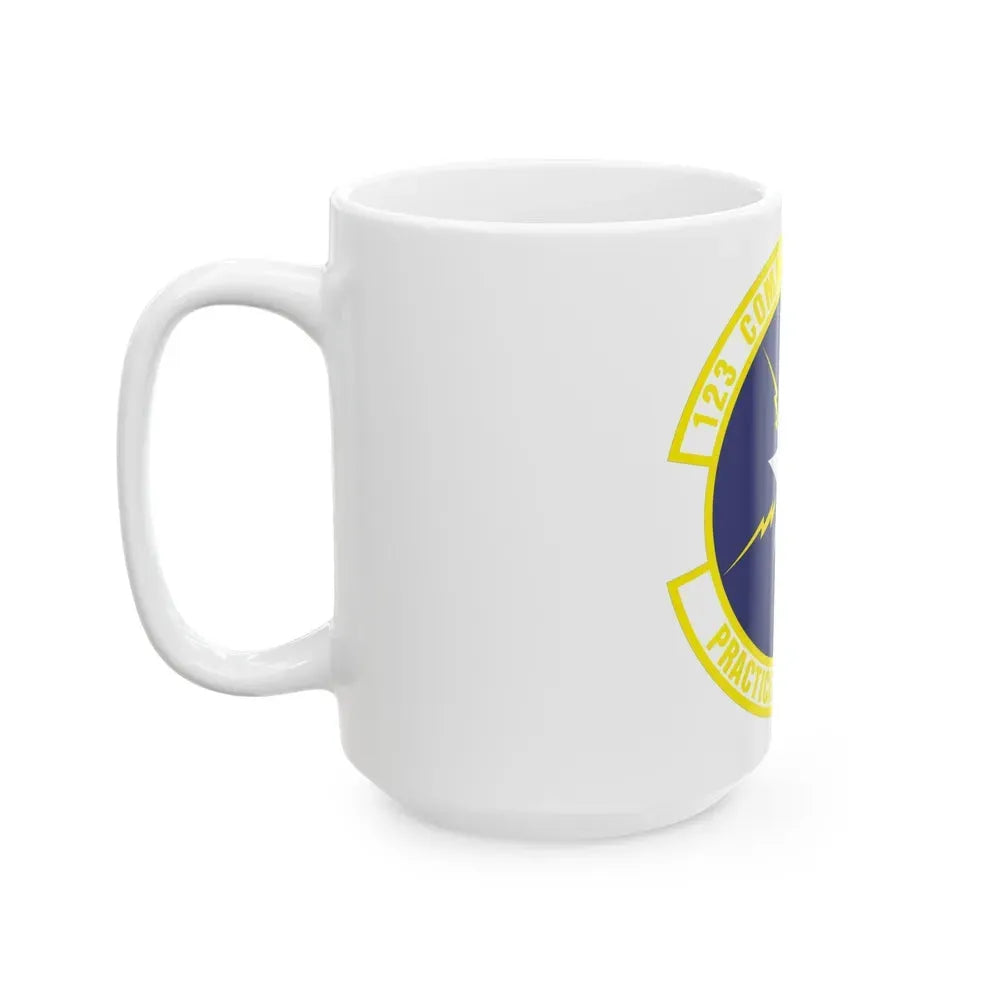 123d Communications Squadron (U.S. Air Force) White Coffee Mug - Go Mug Yourself