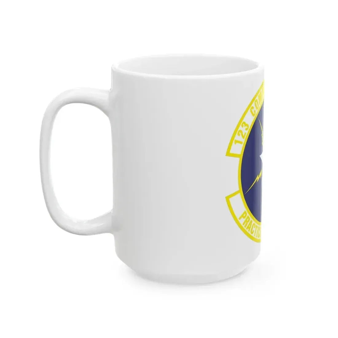 123d Communications Squadron (U.S. Air Force) White Coffee Mug - Go Mug Yourself